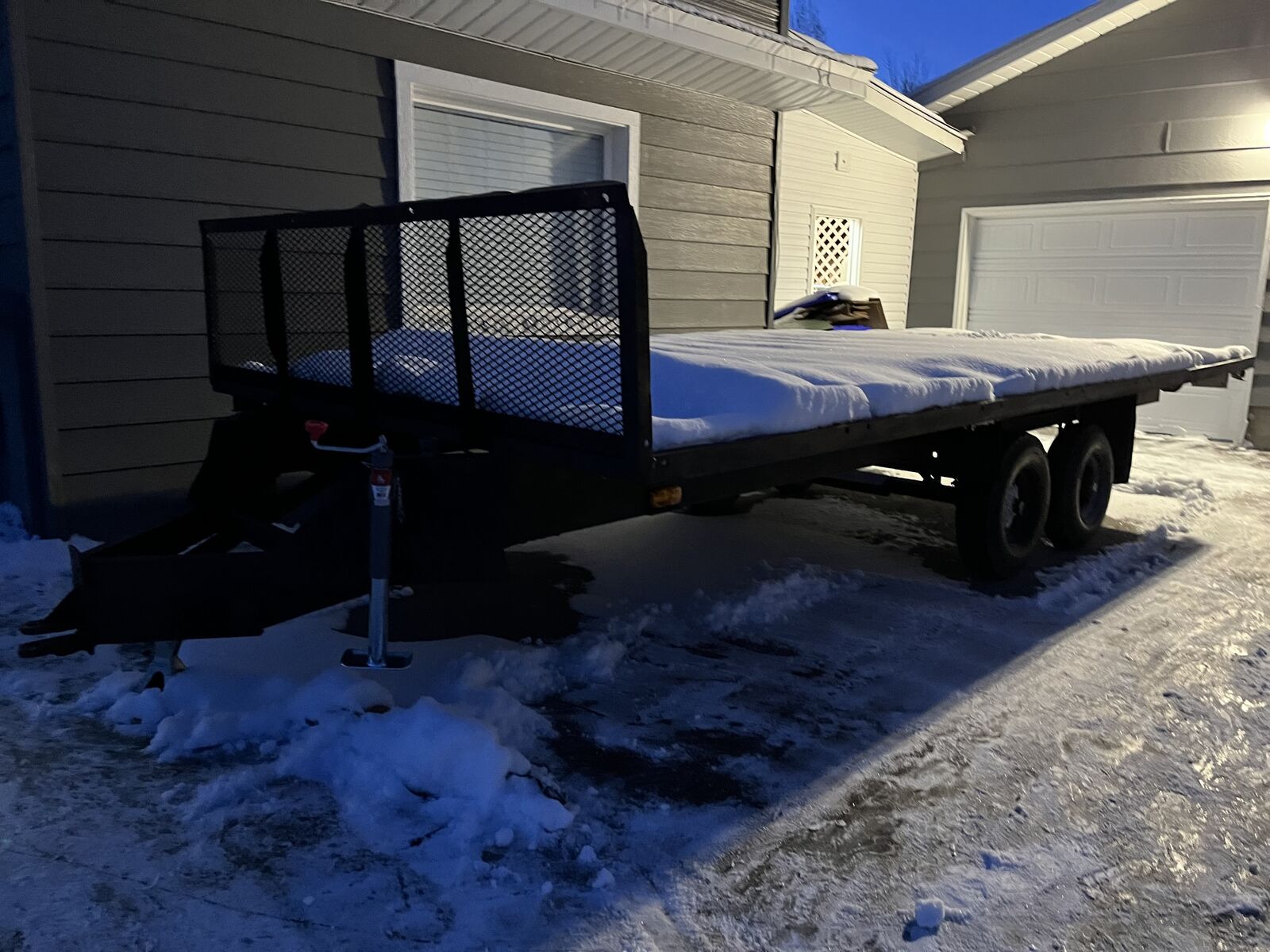 Heavy Duty Dual Axle Metal Trailer