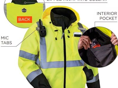 Ergodyne GloWear High-Visibility Economy Bomber Jacket - Size M