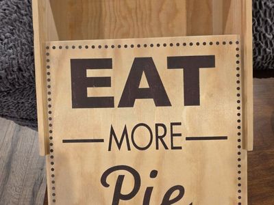 Wood Pie Box