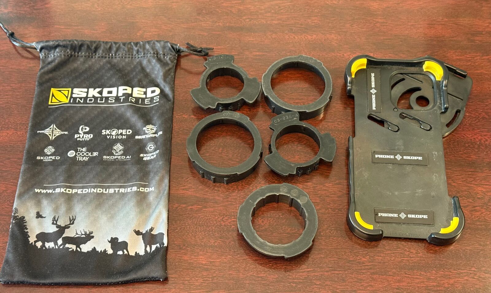 Phone Skope Case for Iphone 16 Pro Max and 6 optics adapters