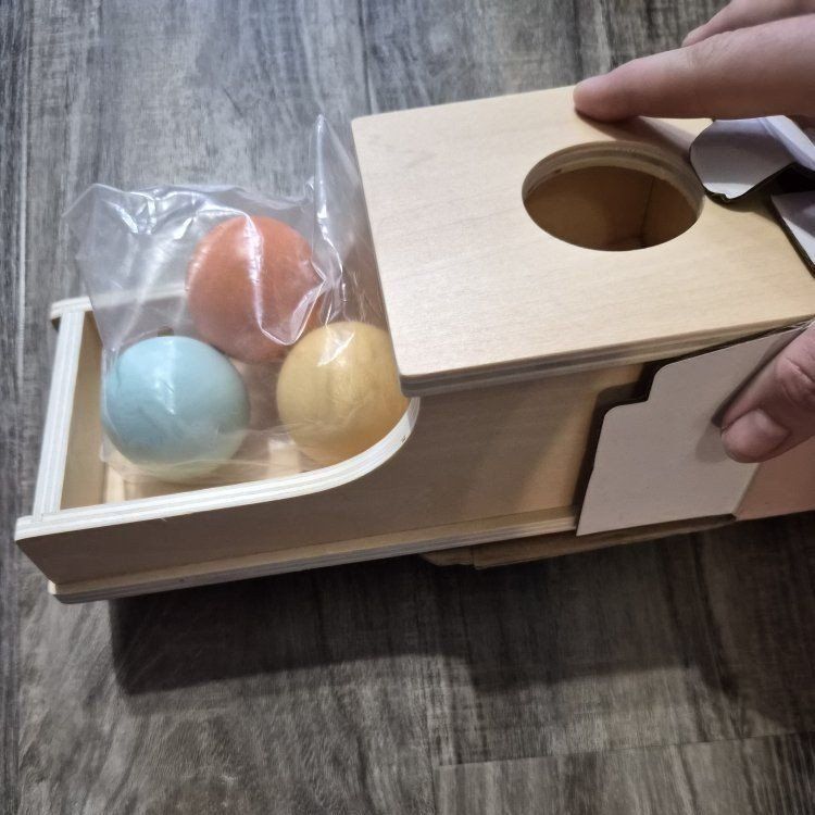 New HGWOT Montessori Wooden Object Permanence Box baby Toy set for 6 Months to 3 Years