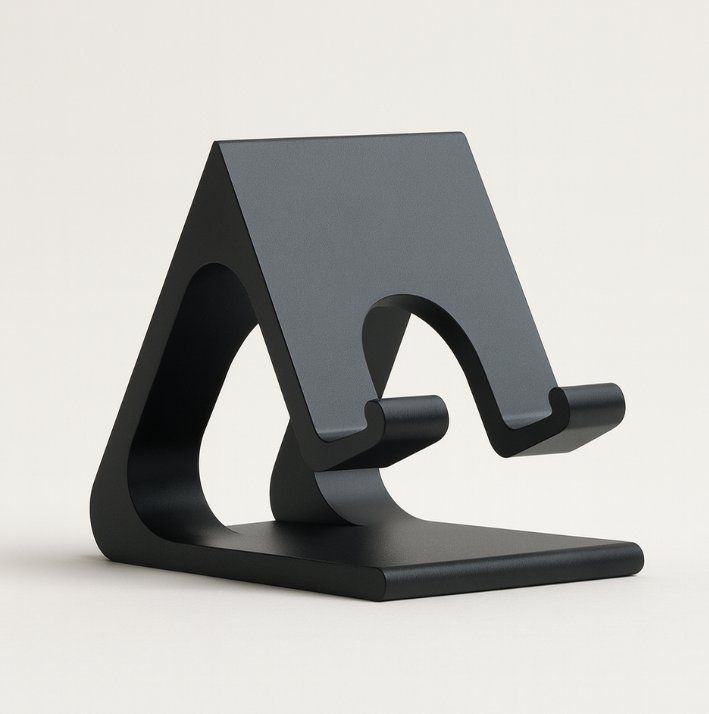 Universal Cell Phone Stand - Black Desktop Holder for Smartphones