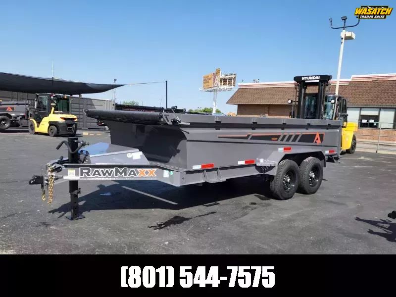 2026 RawMaxx 7X16 GDX KNIGHT Dump Trailer