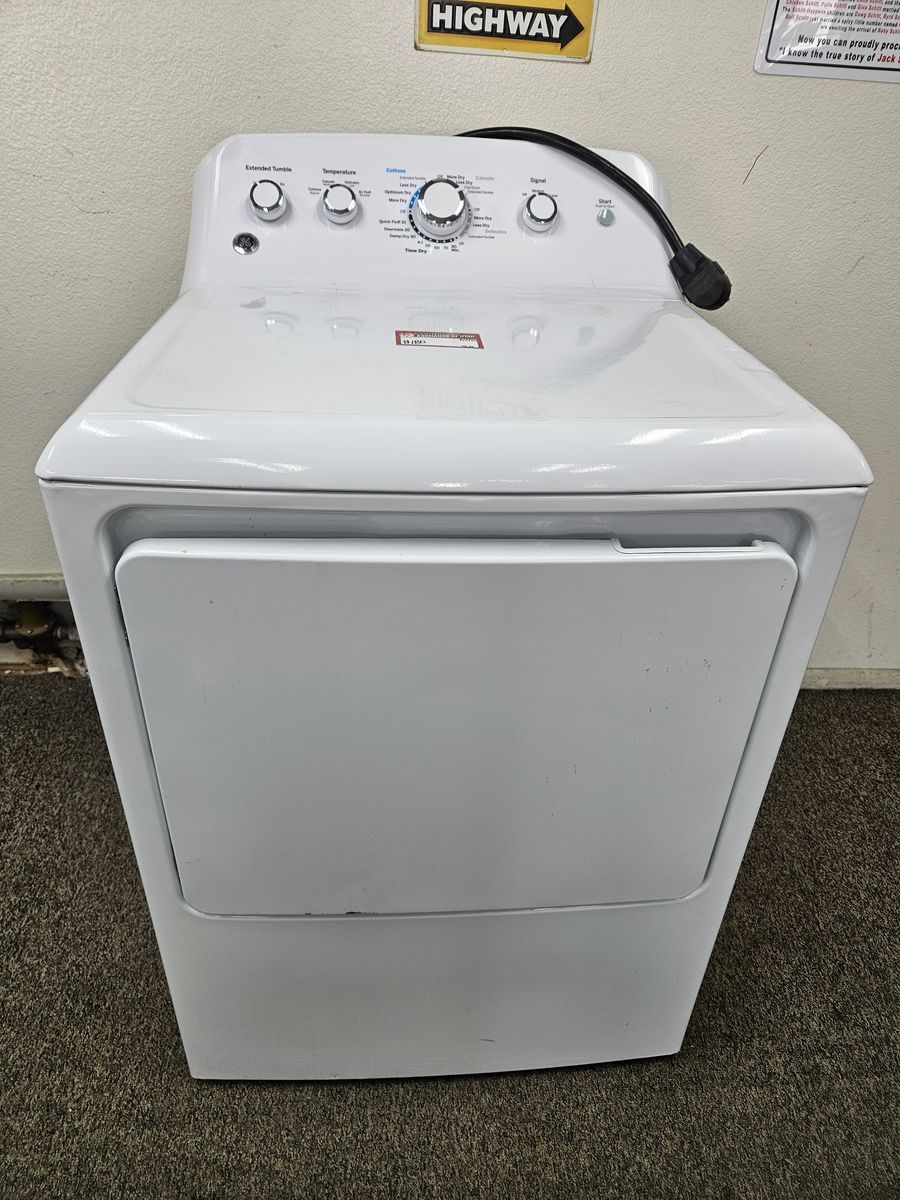 GE Electric Top-Load  Dryer - White
