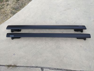 Yakima JetStream Roof Rack Crossbars with Mounting Towers - Black Set of 2