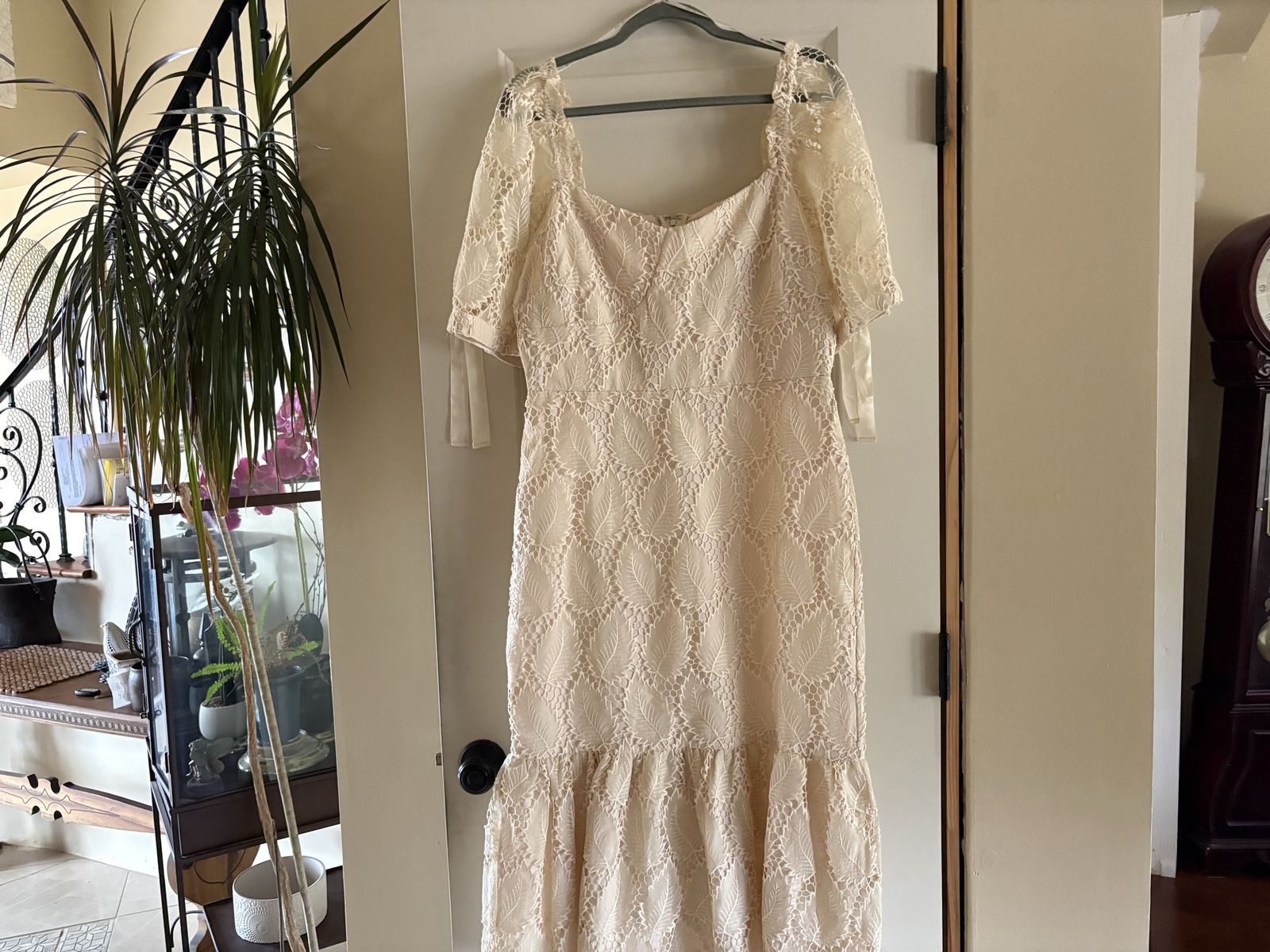 New Embroidered Organza Dress - Sz M or L