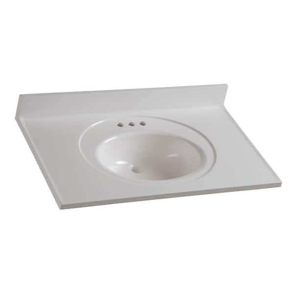 Glacier bay cultured marble 37” vanity top