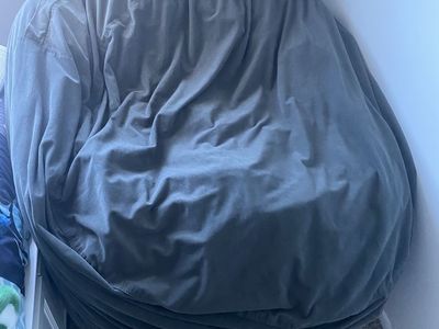 Gray beanbag