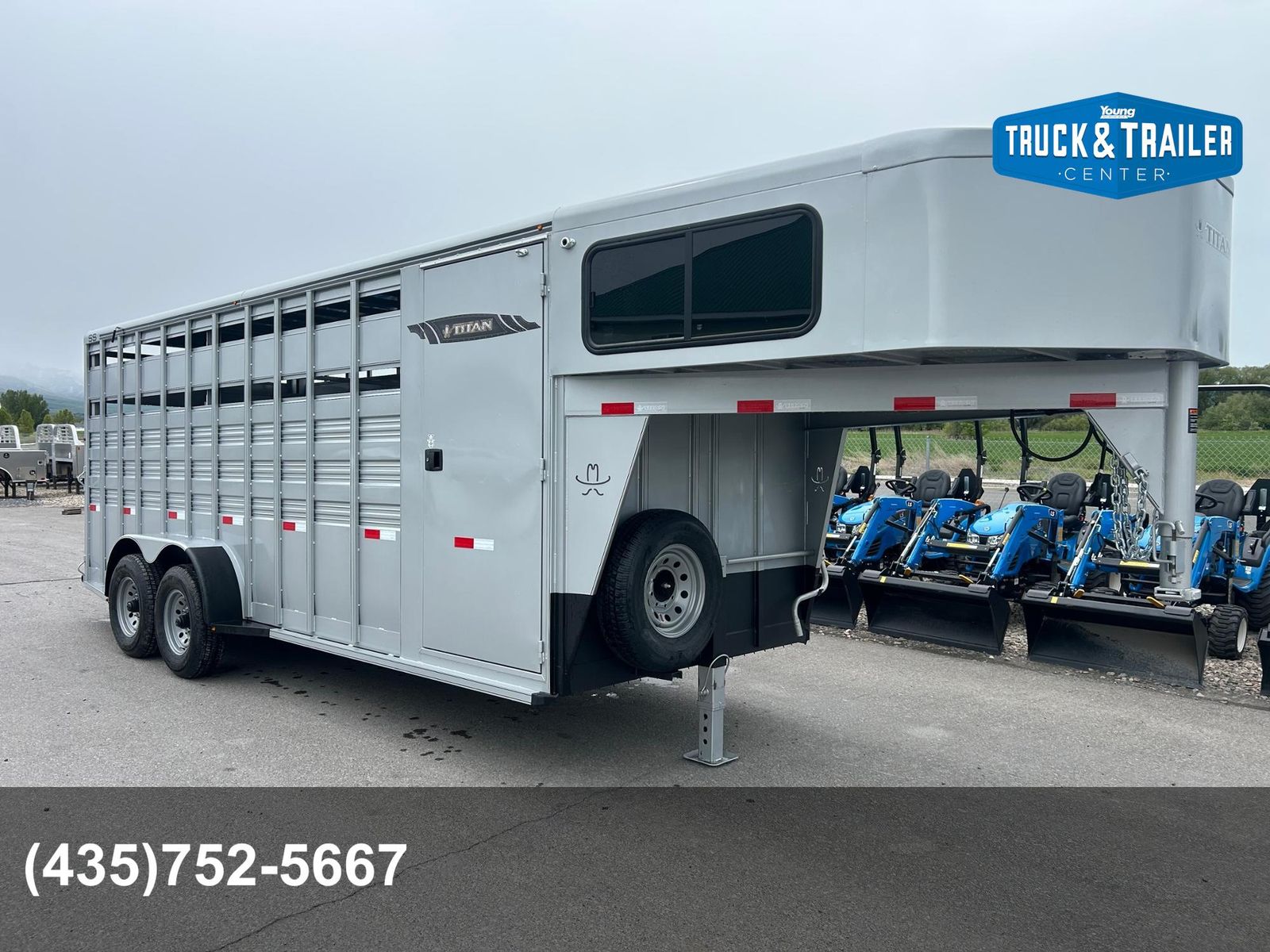 2025 Titan 20' Gooseneck Stock Combo Trailer