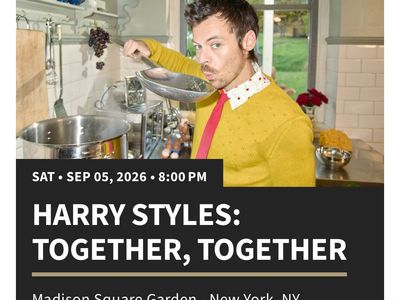 Harry Styles MSG 9/5 – Section 213 Row 6 (Great Lower Bowl View)