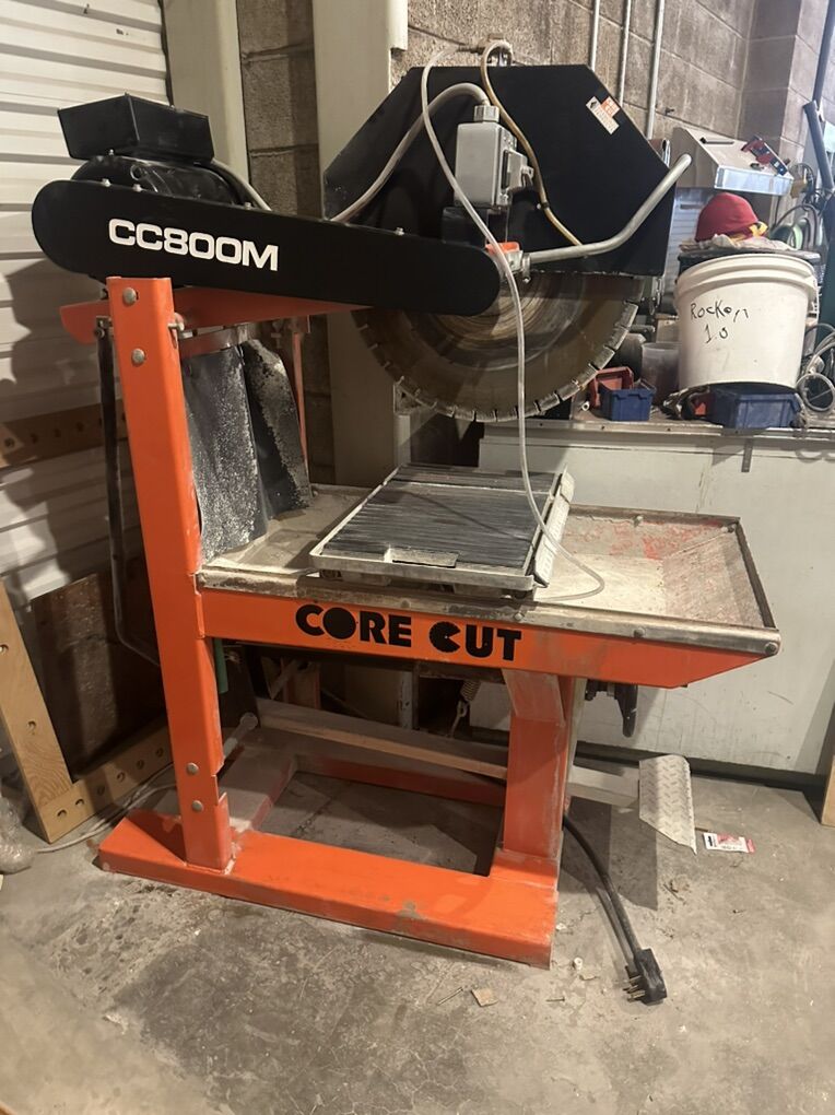 Core Cut 800M 24 Wet Saw Masonry Or Lapidary
