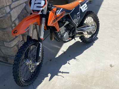 KTM SX-F Dirt Bike - Renthal Bars, FMF Exhaust, Dunlop Tires, #12 Graphics