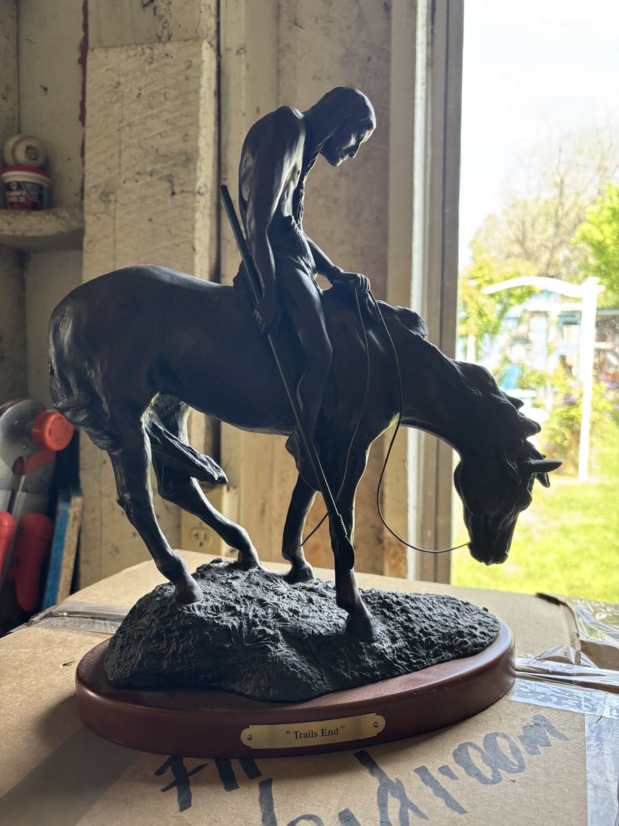 Bronze horse/rider