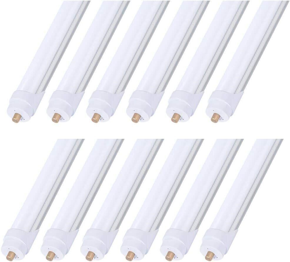 555 - 8ft LED Bulbs, 12 Pack 45W FA8 LED Tubes