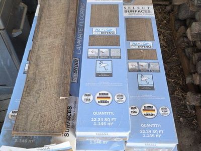 Select Surfaces Spill Defense Laminate Flooring - 12.34 sq ft/box, German Engineered