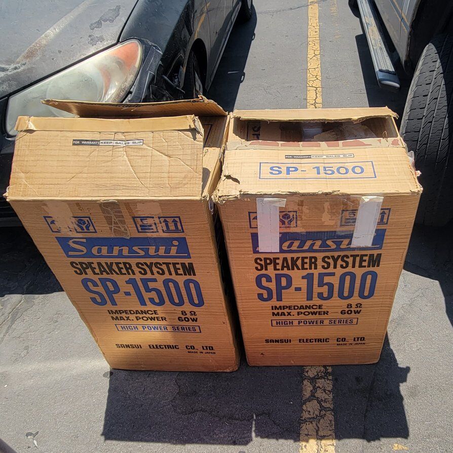 Sansui SP-1500 SPEAKERS IN ORIGINAL BOX