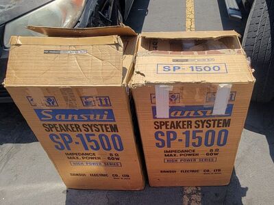 Sansui SP-1500 SPEAKERS IN ORIGINAL BOX