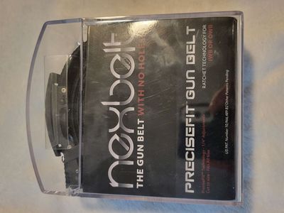 Nexbelt Titan Ratchet EDC Tactical Gun Belt - BRAND NEW in Pkg - Black