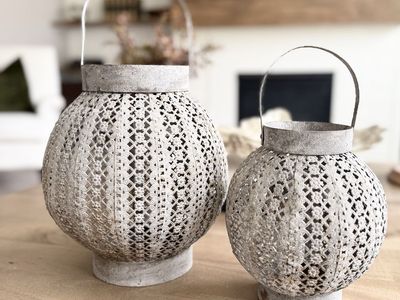 Rustic Style | Metal | Round Lanterns | Home Decor