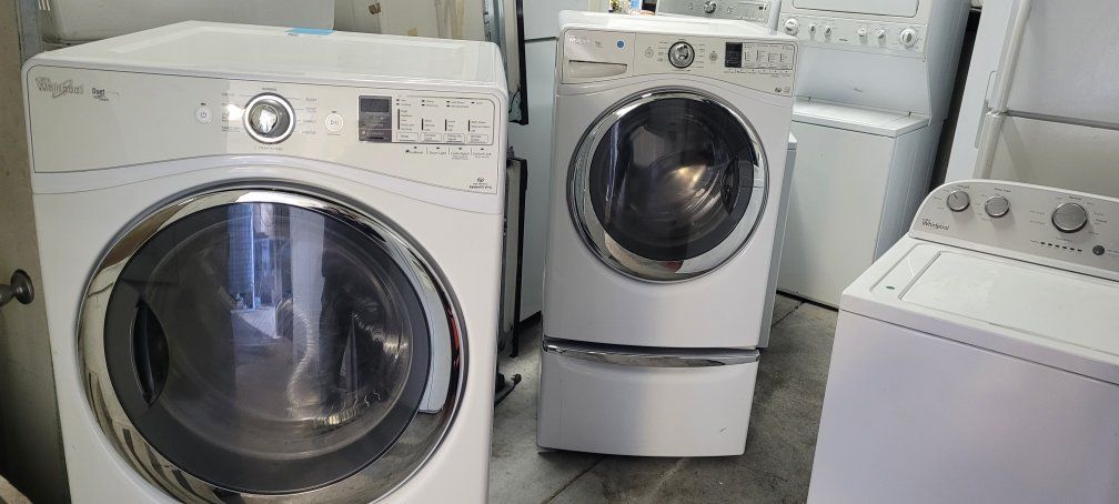 Whirlpool.duet matching washer electric jar set