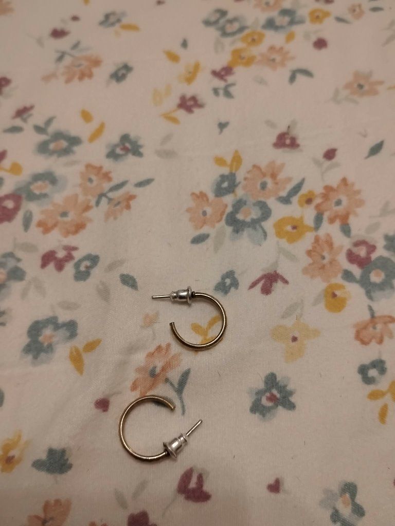 Small Gold Hoop Earrings with Backs Used