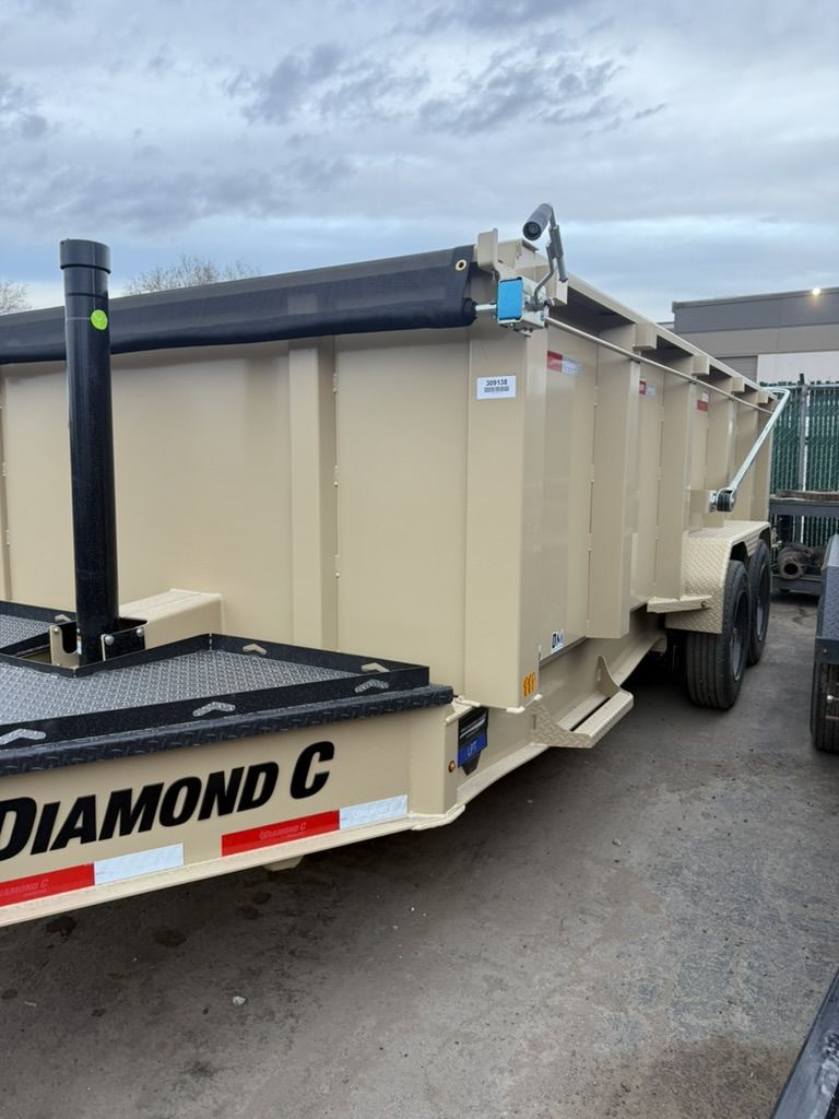 7x16 Dump Trailer Rental – High Side Heavy Duty Hauling - 16k Capacity - half day options