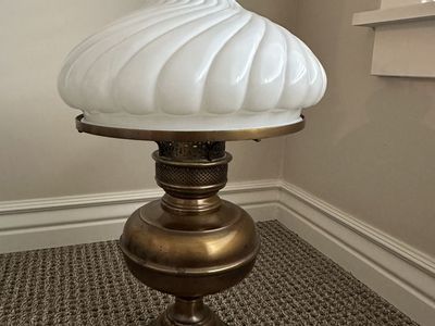 Antique Brass Hurricane Lamp
