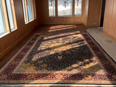 12x18' rug, 100% wool, knotted by hand - replica of world's oldest dated carpet