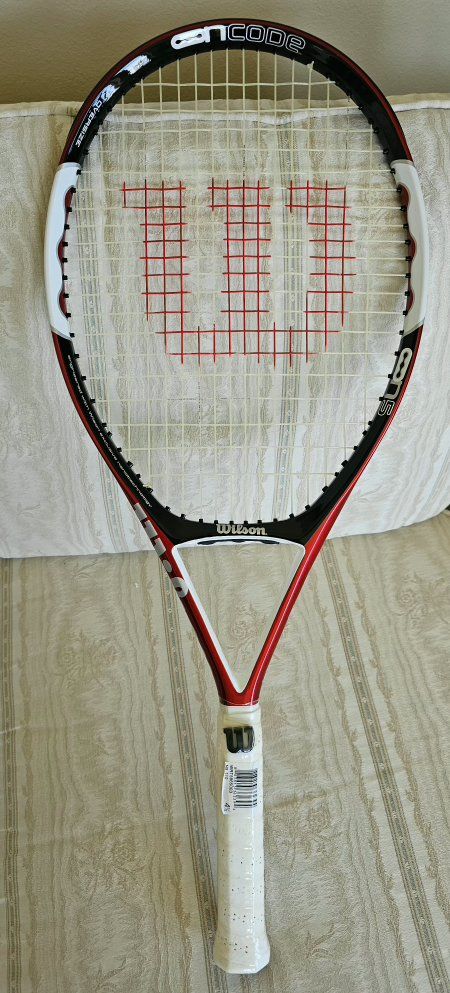 Wilson NCode Oversized Tennis Racket 4 3/8 Grip
