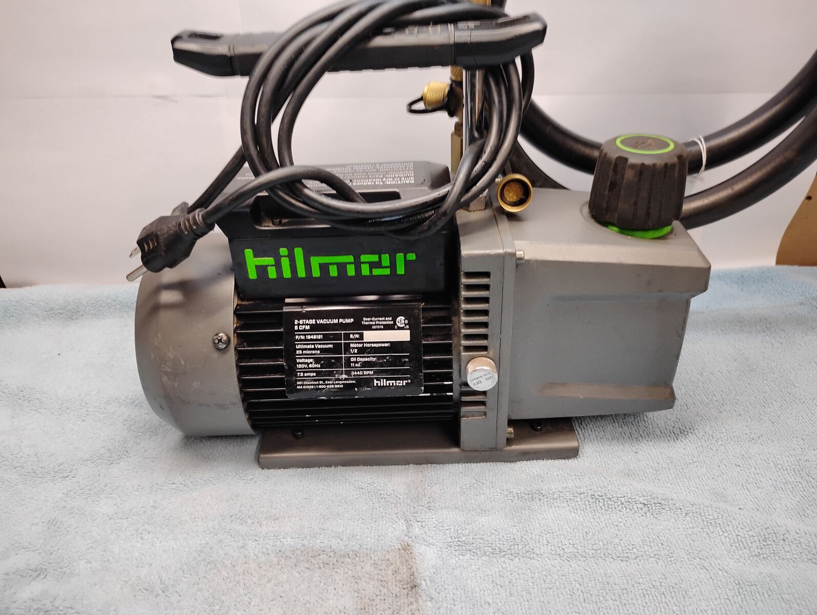 Hilmor 1948121 Vacuum Pump 5 CFM