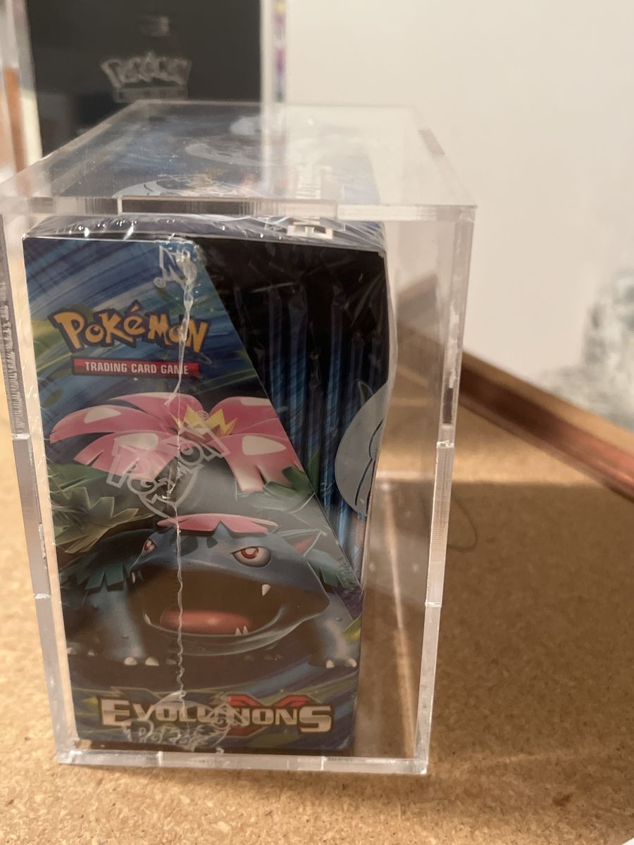 Pokémon TCG XY Evolutions Booster Box Sealed in Acrylic Display Case