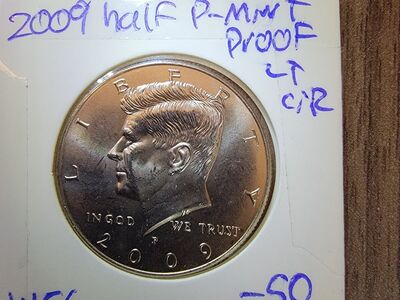 2009 kennedy, half proof coin.