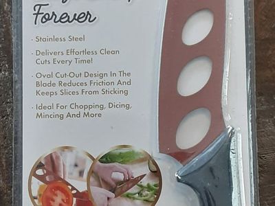 COPPER KNIFE As Seen on TV Never Needs Sharpening Stainless Steel NEW Sealed