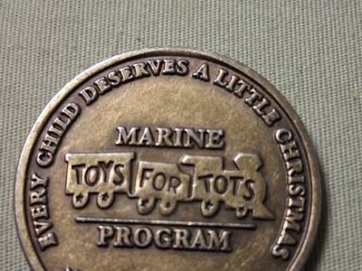 Marine Toys For Tots Program Challenge Coin - "Every Child Deserves A Little Christmas" EST 1947