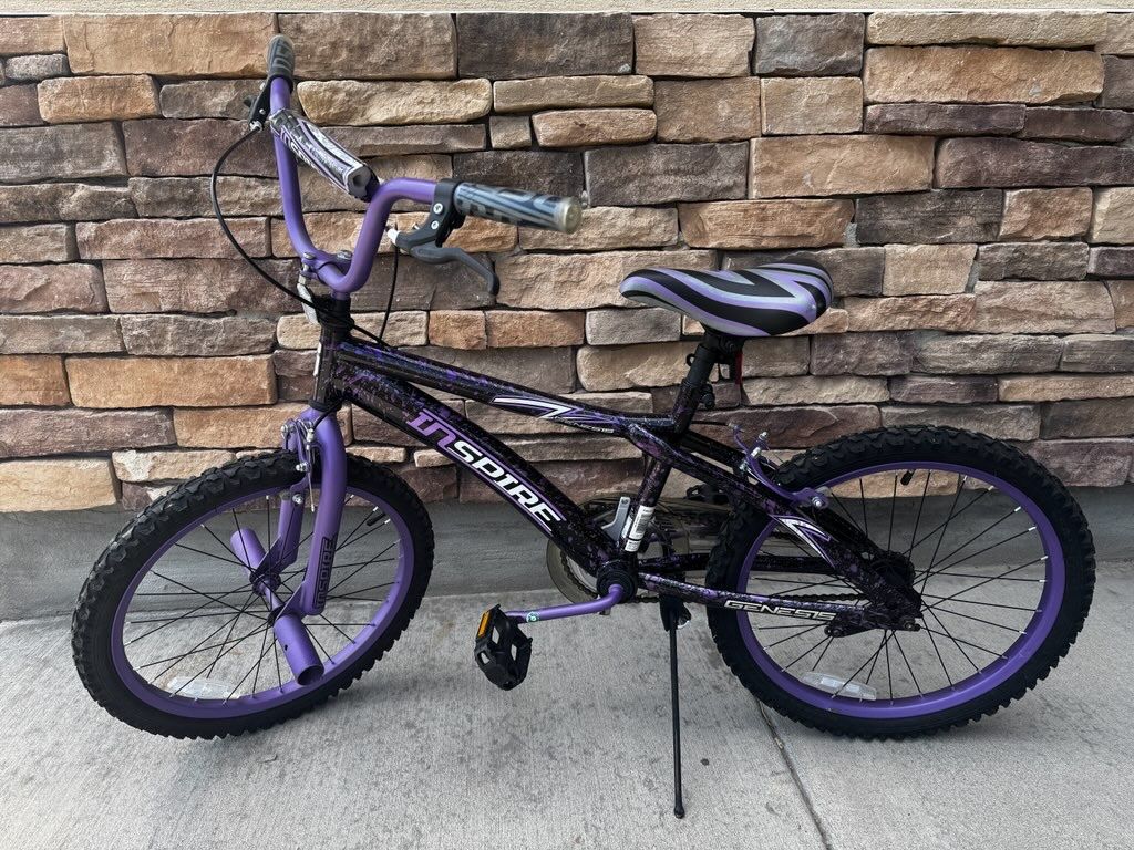 20-Inch Girls BMX Bike Purple