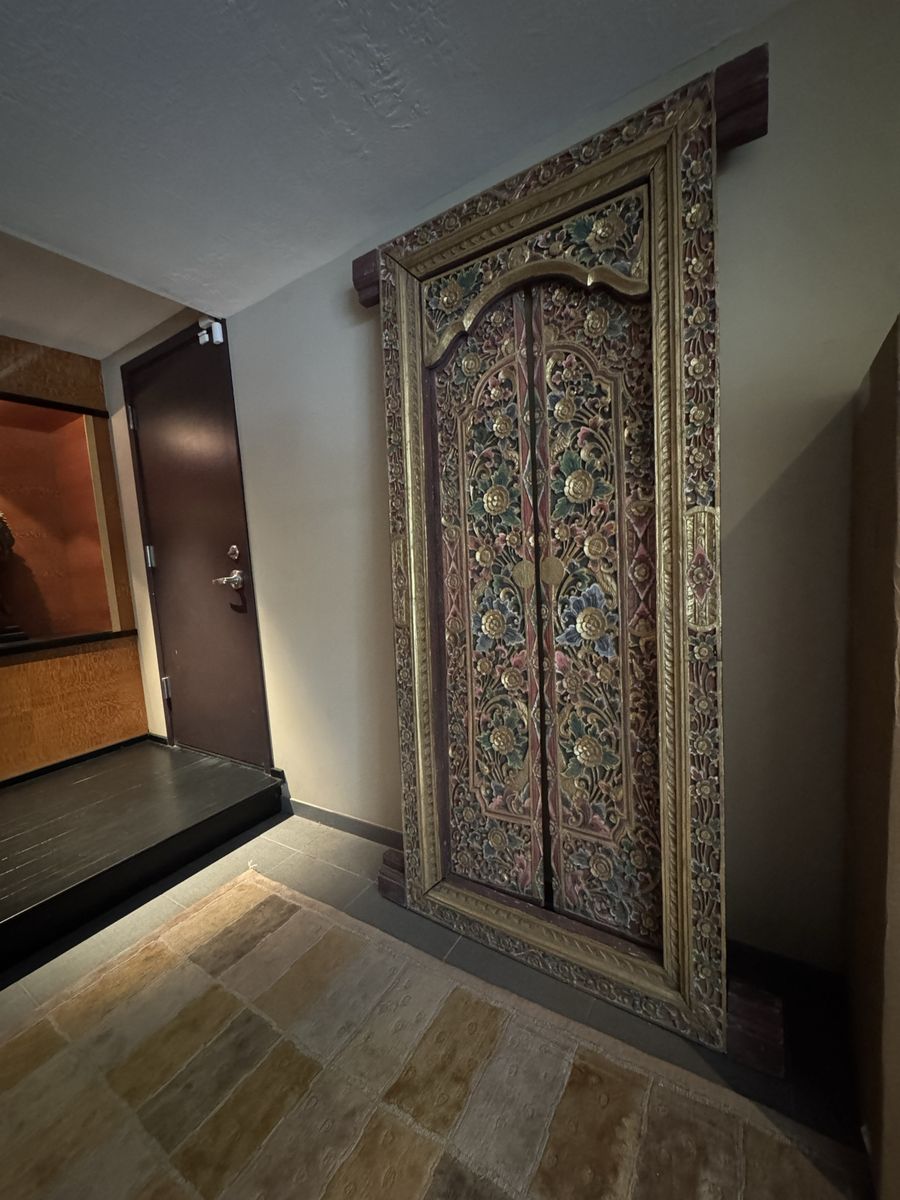 Hand carved Indian door