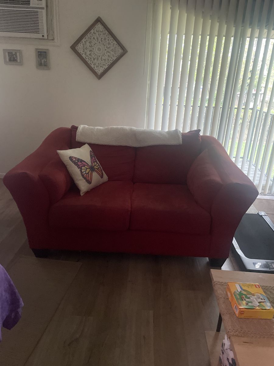 Red Loveseat For Sale