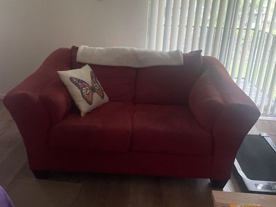 Red Loveseat For Sale
