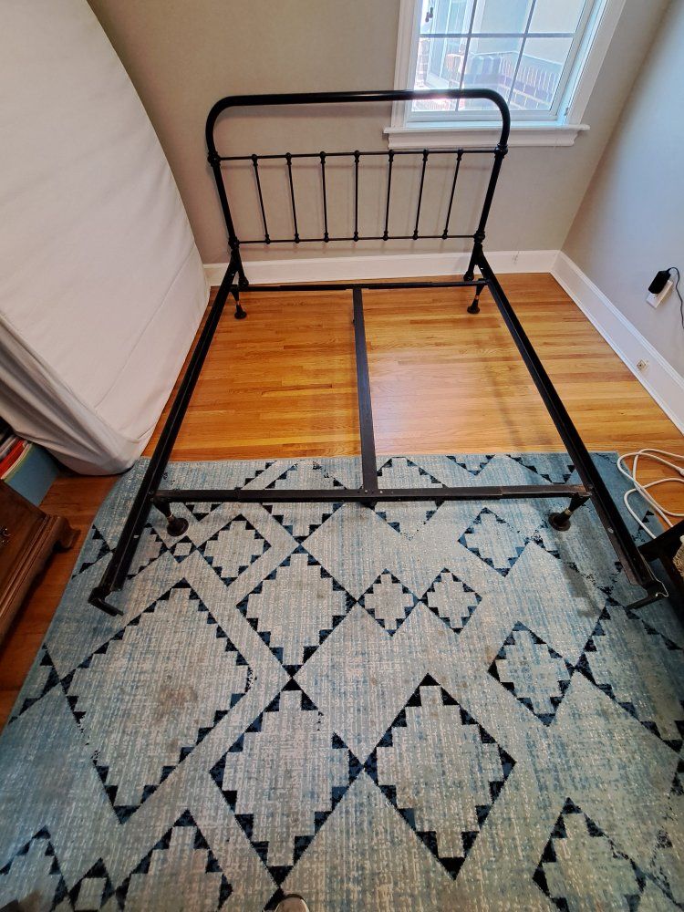Black Metal Queen Size Bed Frame