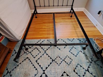 Black Metal Queen Size Bed Frame