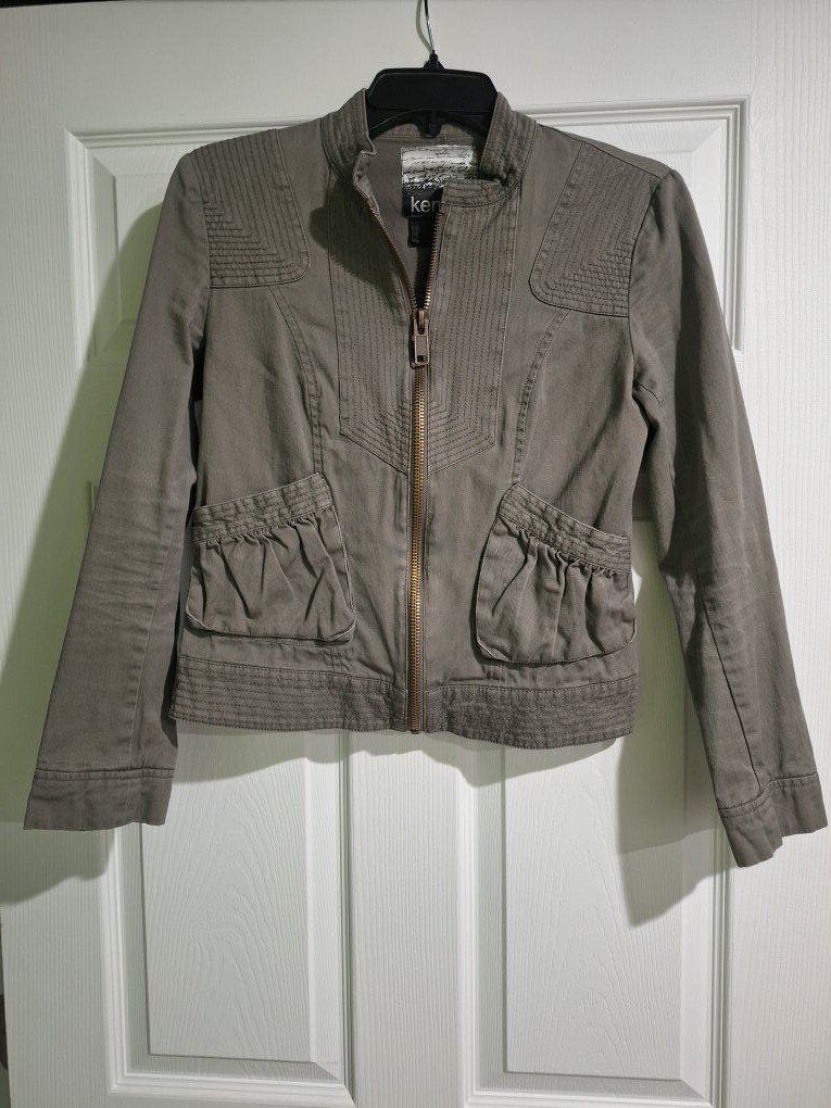 Super Cute Army Green Womens Military-Style Jacket