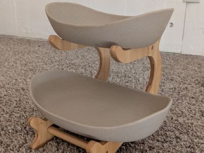 2 Tier Ceramic Fruit Basket