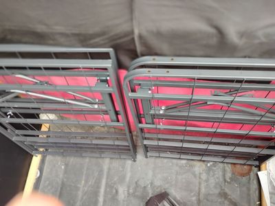 Full size bed frame for 50 dollars~ no box spring needed and it is 14 inch height