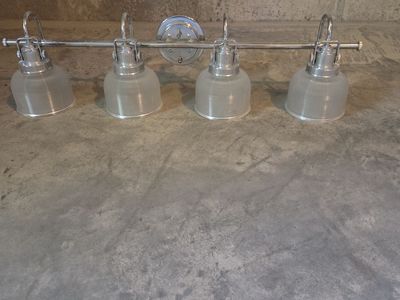 Beautiful chrome vanity light