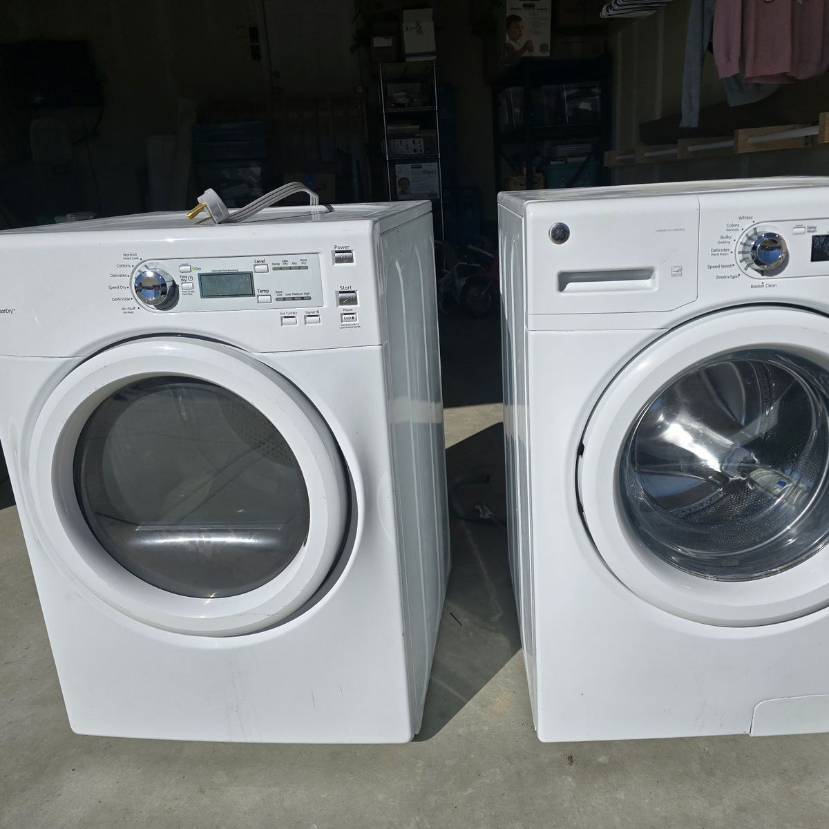 free GE Front-Load Washer & Electric Dryer Set