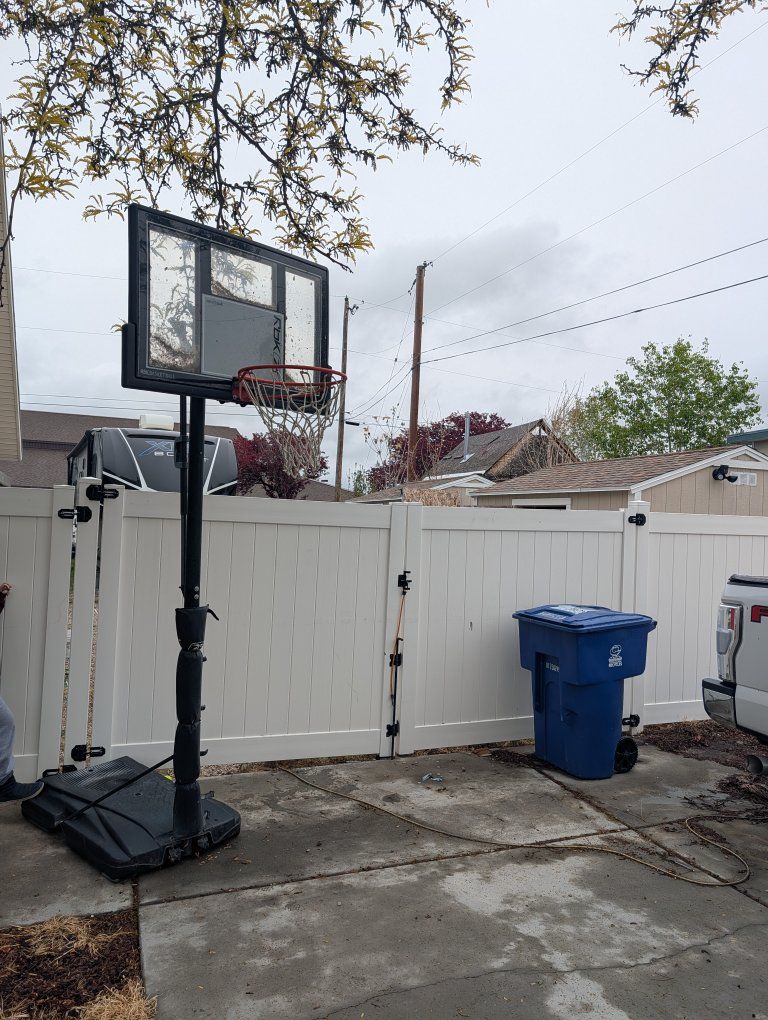 Outdoor Basketball stand, adjustable, portable.