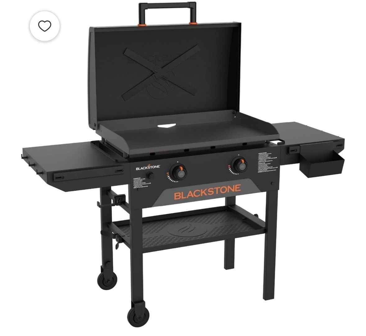 Blackstone 28" Griddle with Hood (Model 2429) - Omnivore Plate, 2 Heat Zones, New in Box