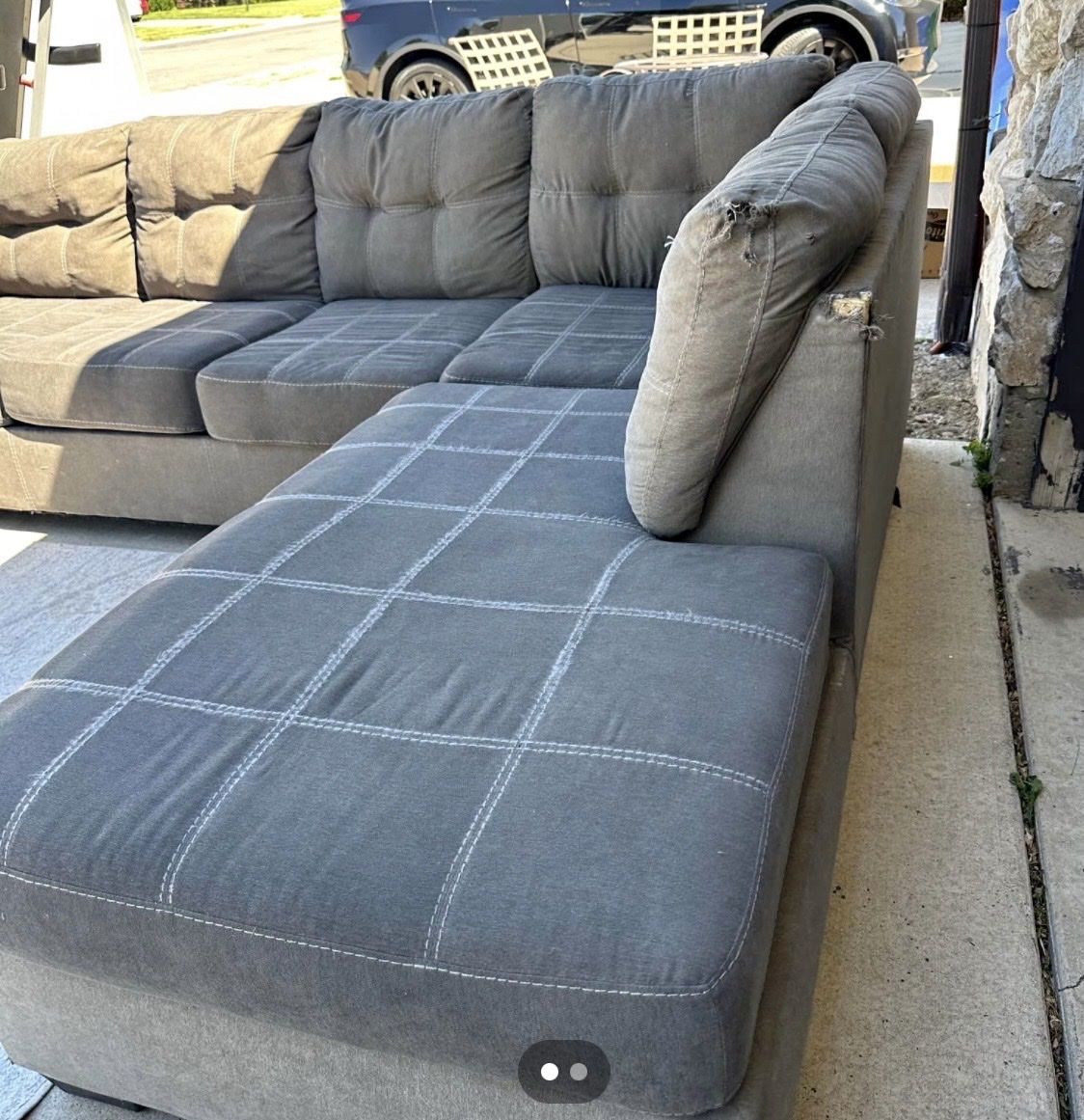 Ashley Furniture Gray Sectional with