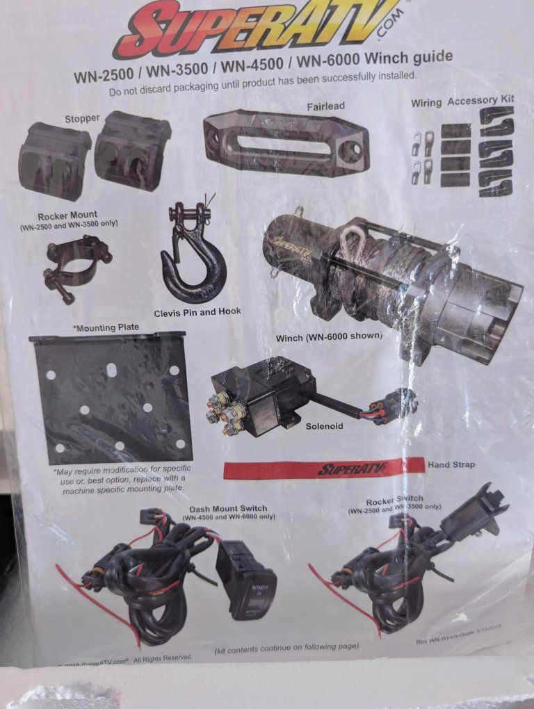 4500 super ATV winch