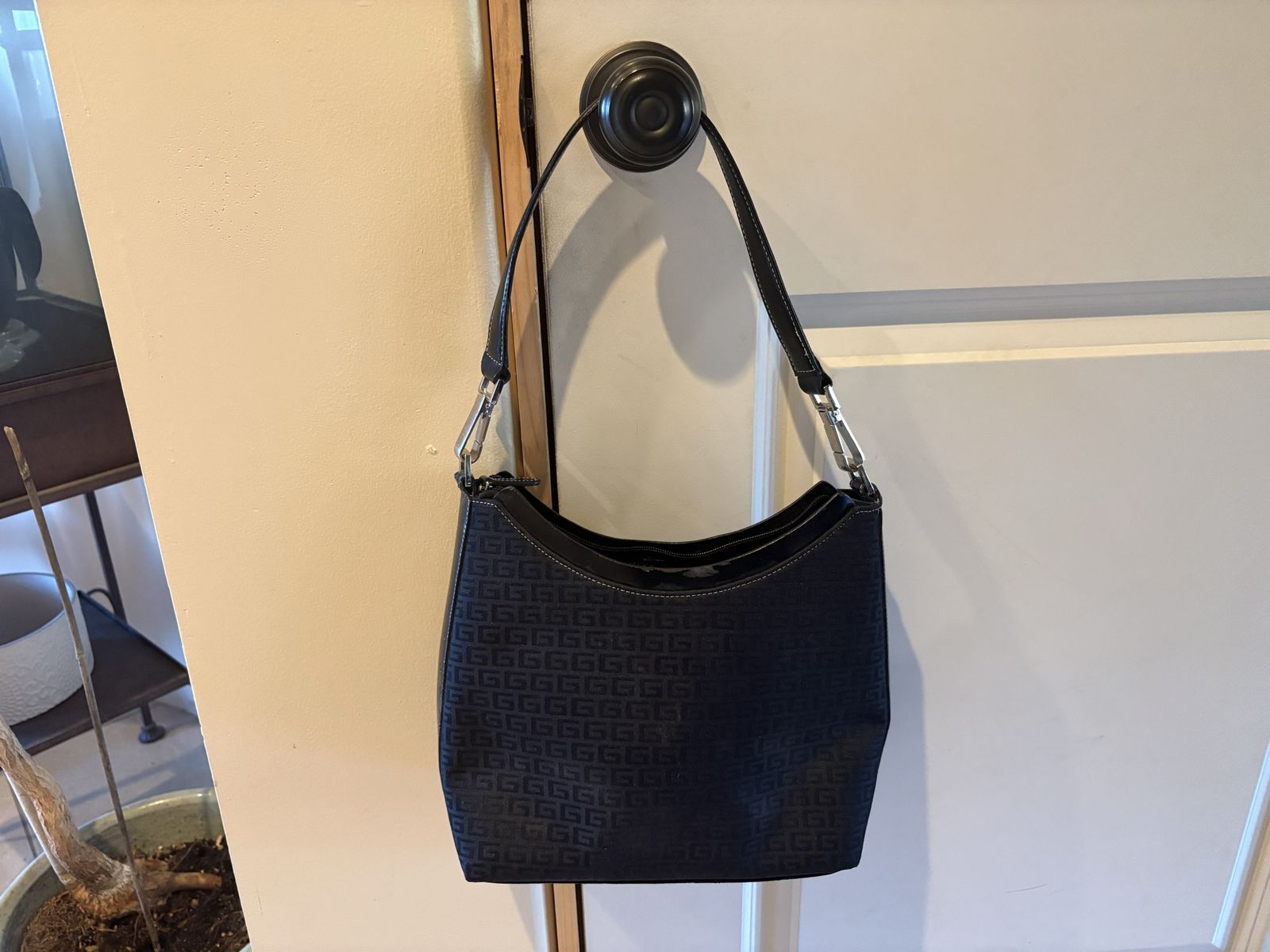 Vintage Black Purse Covered With G’s
